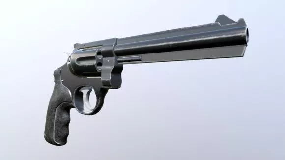 Old Vintage Revolver 3d model Old Vintage Revolver 3d model