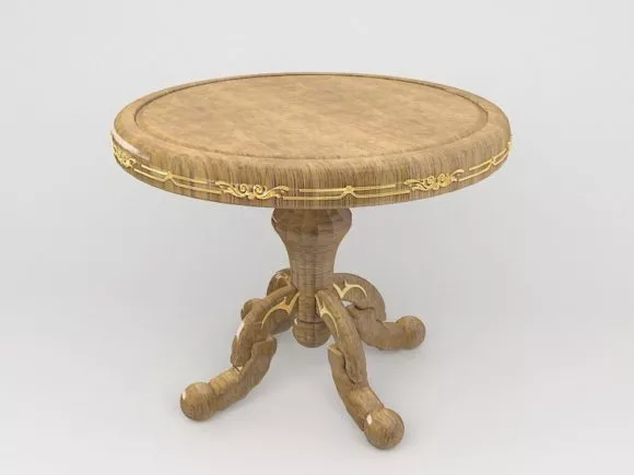 Sculpture Table With Character Stand 3d model
