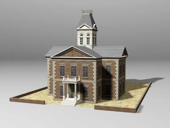 China Gate 3d model