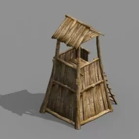Vintage Guard Tower 3d model