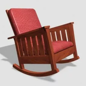 Vintage Rocking Chair 3d model