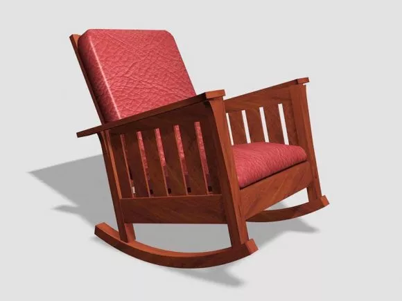 Modern Bar Chair Rotatable 3d model