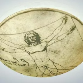 Vitruvian Man Lamp 3d model
