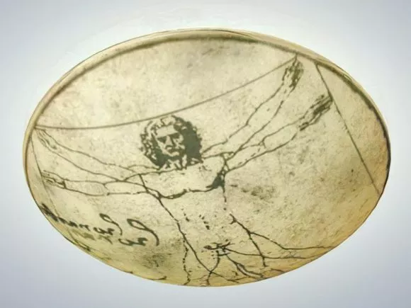 Vitruvian Man Lamp 3d model Vitruvian Man Lamp 3d model