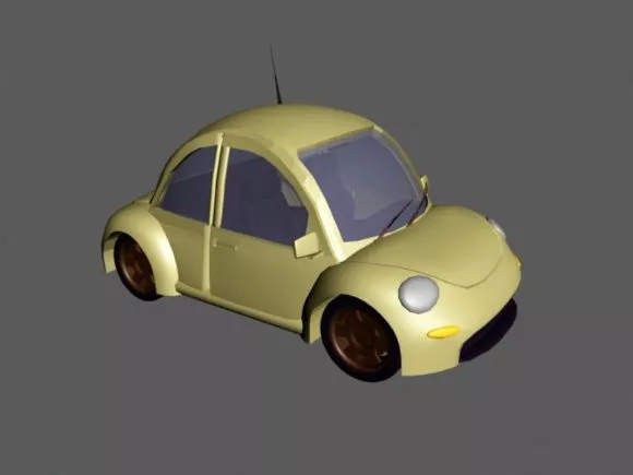 Concept Car Antique Futuristic Style 3d model
