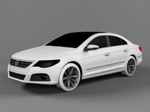 Audi A6 Sedan Silver 3d model