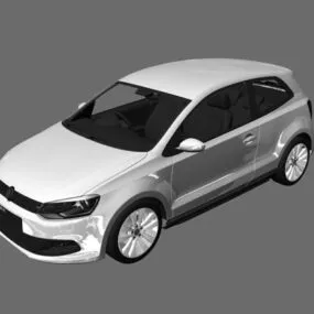 Volkswagen Polo Hatchback Car 3d model