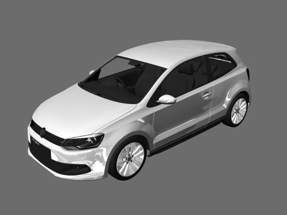 Vintage Car Vector W8 1989 3d model