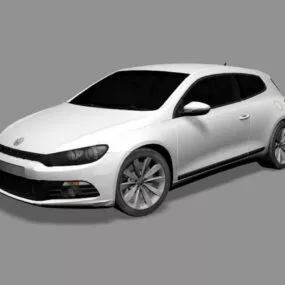 Volkswagen Scirocco Car White 3d model