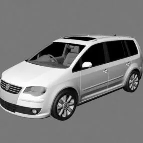 Volkswagen Touran Mpv Car 3d model