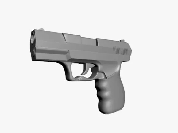 Gaming Machine Gun Concept 3d model