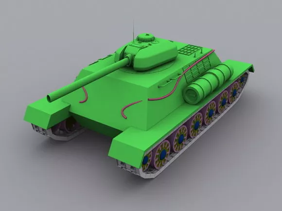 Lowpoly Army Tank 3d model