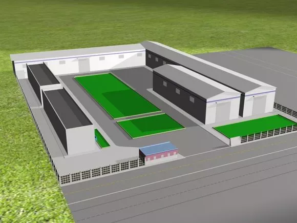 The Warehouse Game Building 3d model