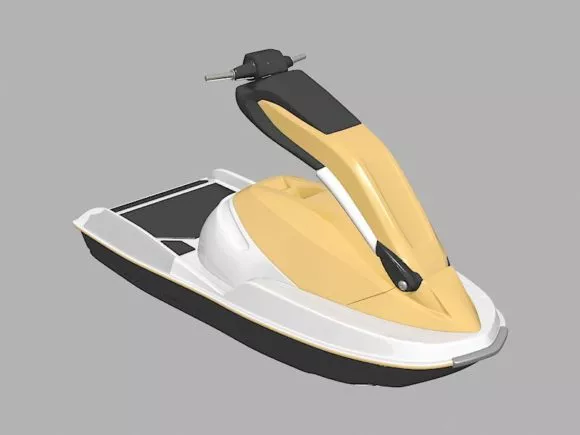 Fan Motor With Blade 3d model