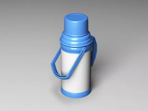 Lab Bottles 3d model