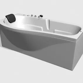 Plastic Whirlpool Bathtub 3d model