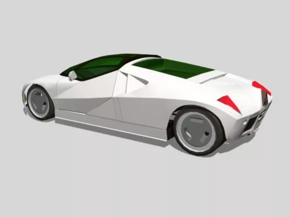 Convertible Jeep 3d model