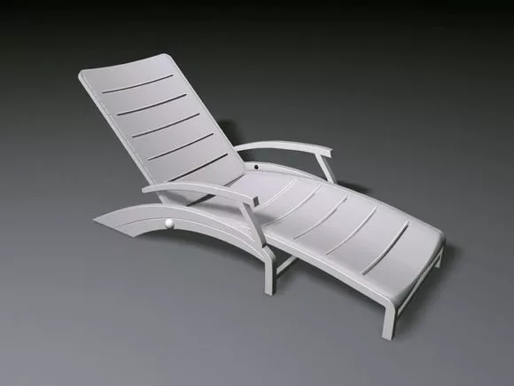 Iron Chair Round Seat 3d model