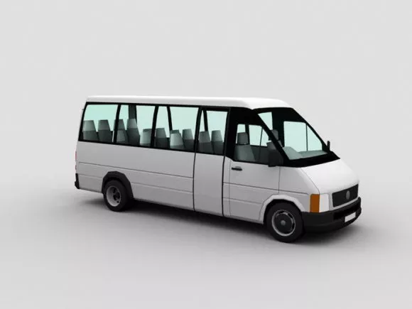 Classic Camper Van Car 3d model