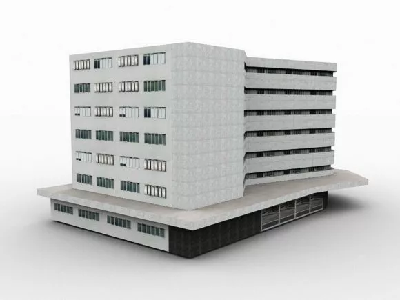City Building Gate Component 3d model