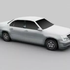 Old Car Sedan Car 3d model