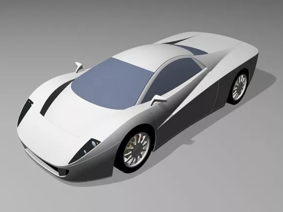 Mopad Futuristic Vehicle 3d model