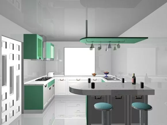 Modern Office Desk 3d model