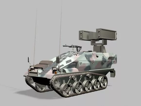 Wiesel Ozelot Air Defense System 3d model Wiesel Ozelot Air Defense System 3d model