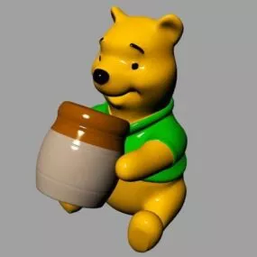 Pooh Bear Toy 3d model