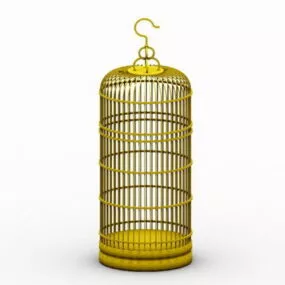 Wire Bird Cage 3d model