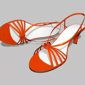 Women Wire Sandals 3d model
