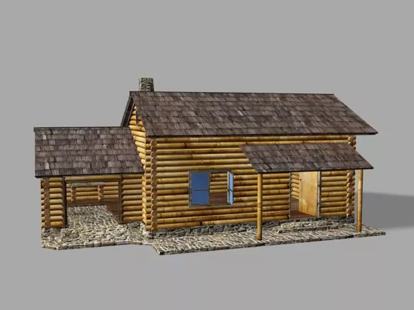 School House Building 3d model