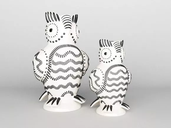 Tableware Vase Wire Frame 3d model