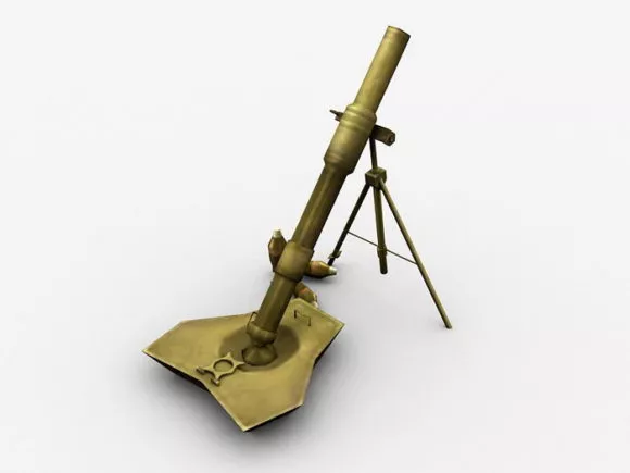 Ww2 Mortar 3d model Ww2 Mortar 3d model