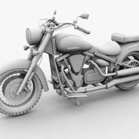 Yamaha Touring Motorcycle 3d model