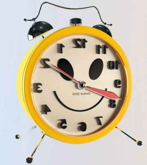 Brass Alarm Clock 3d model