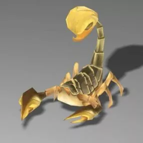 Golden Scorpion 3d model