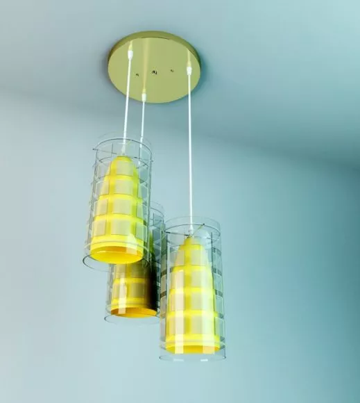 European Ultra-modern Crystal Chandelier 3d model
