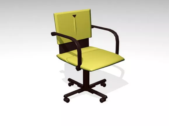 Old Barber Chair 3d model