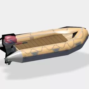 Inflatable Boat 3d model
