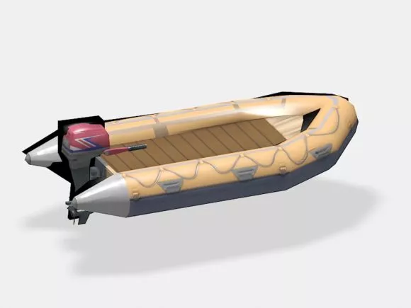 Inflatable Boat 3d model Inflatable Boat 3d model