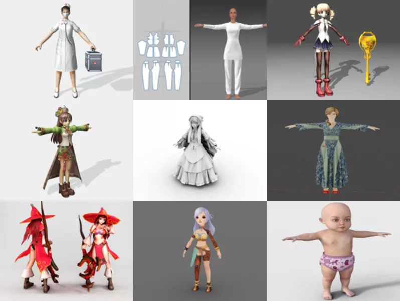 Top 10 Female 3D Models for Free Newest 2022