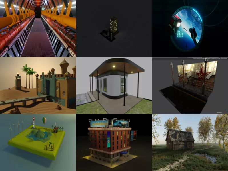 Top 11 Architecture Blender 3D Models Newest 2022