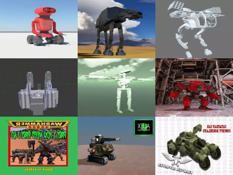 Top 11 Robot Obj 3D Models Latest 2022