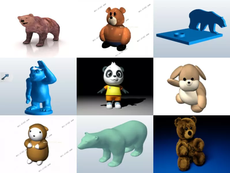 Top 12 Bear 3D Models Most Recent 2022