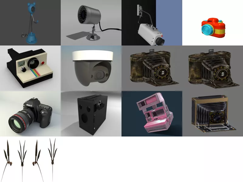Top 13 Camera Obj 3D Models for Design Most Recent 2022