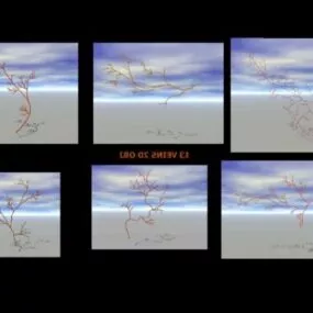 Veins 2d Landscape 3d model