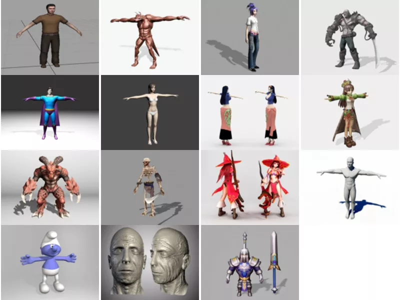 Top 15 People 3D Models for Design Newest 2022