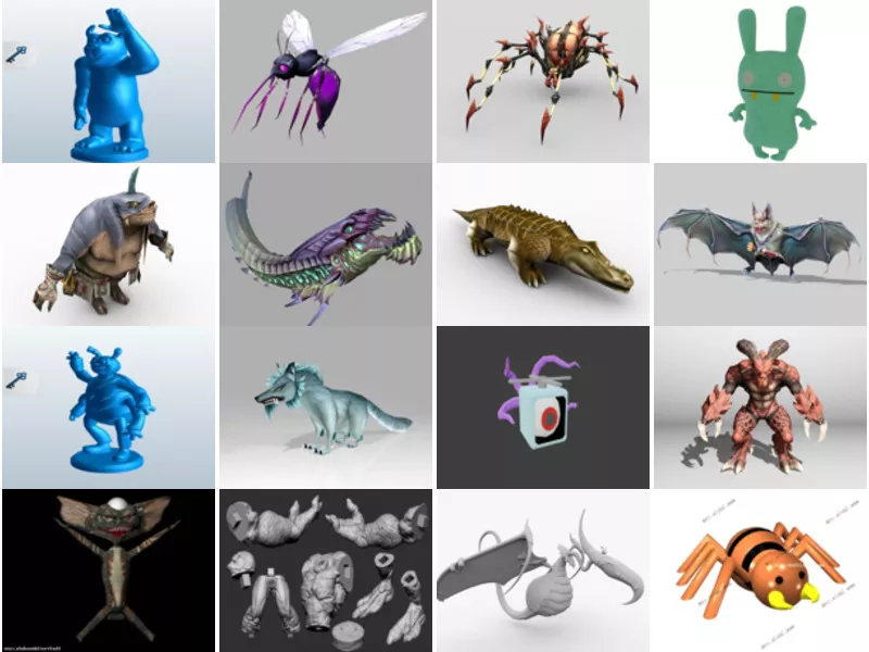 Top 16 Monster 3D Models for Rendering Most Recent 2022