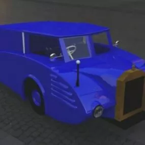 Classic Rumpler Car 1930 3d model